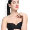 Sweet Pearl Black Strapless Bra