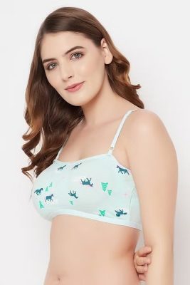 Full Cup Printed Teen Beginner Cotton Bra