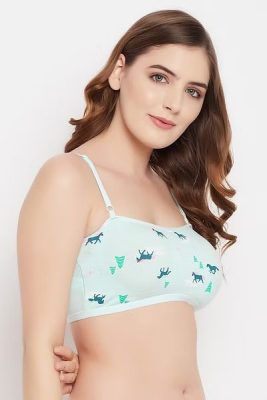 Full Cup Printed Teen Beginner Cotton Bra