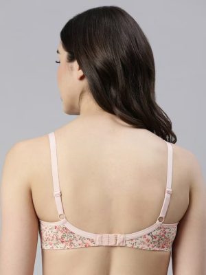 Peach Floral Cooling Tshirt Bra