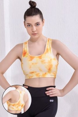 Orange Medium Impact Sports Bra