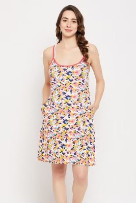 Cotton Camouflage Short Night Dress