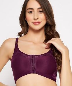 Spacer Cup Front Open Cotton Rich Bra