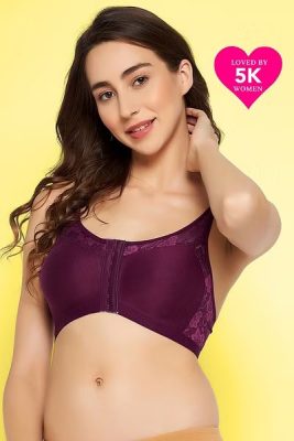 Spacer Cup Front Open Cotton Rich Bra