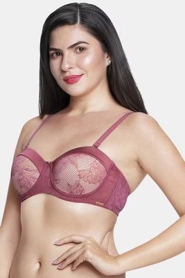 Autumn Rose Satin Touch Female Bra