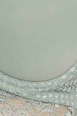 Lace Padded Full Cup Bra in Sage Green