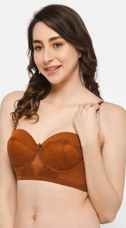 Balconette Bra in Brown