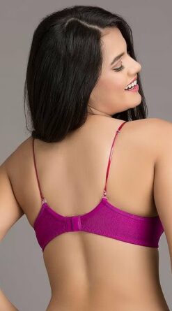 Cotton Rich Bra In Purple