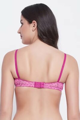 Purple Lace Padded Full Cup Bra