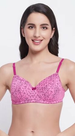 Purple Lace Padded Full Cup Bra