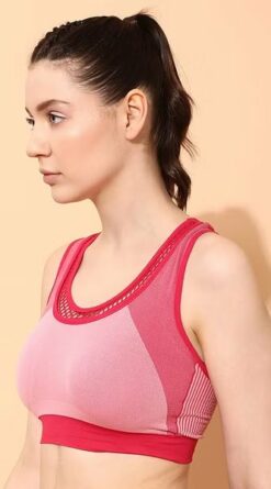 Sports Bra in Pink Medium Impact