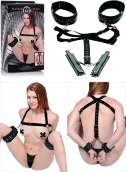 Master Series Acquire Thigh Harness with Cuffs