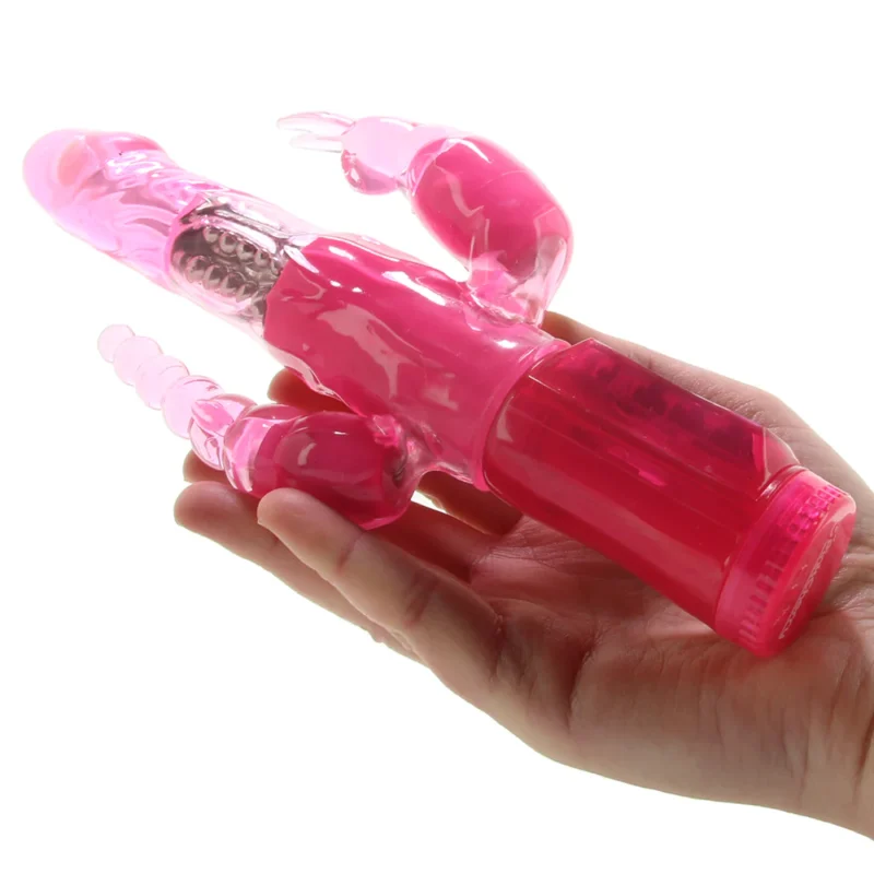 Pink Cherry Triple Stimulator Rabbit Vibrator