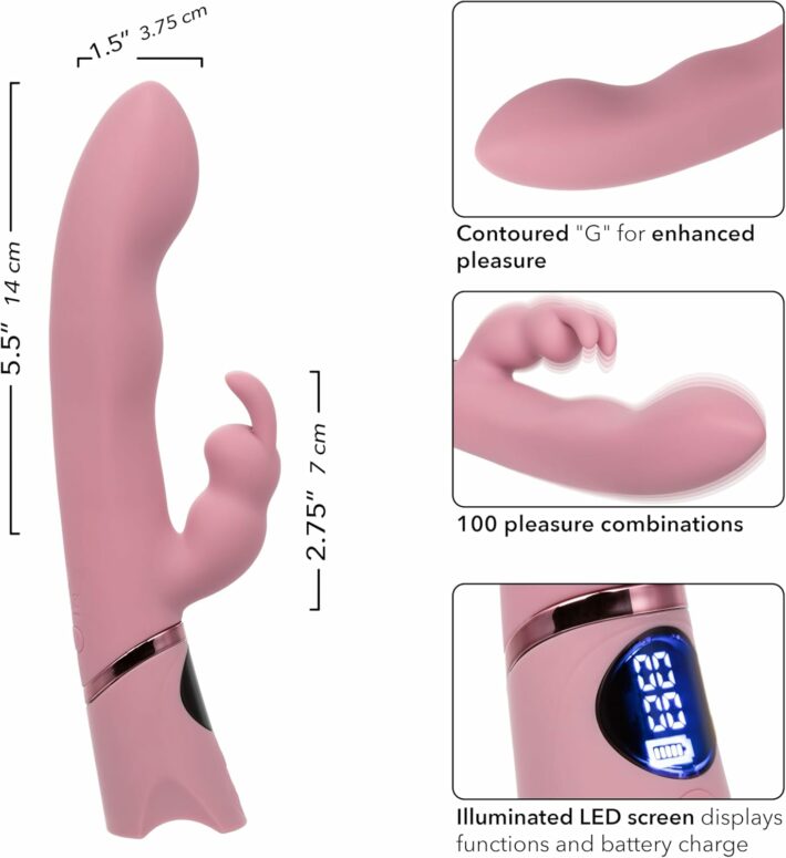 Orgasmatron G Spot Rabbit Vibrator Pink