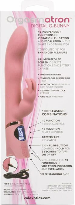 Orgasmatron G Spot Rabbit Vibrator Pink