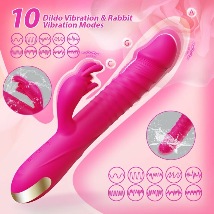 Thrusting Dildo Vibrator Adult Toys for Women