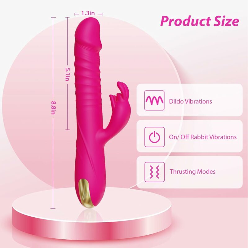 Thrusting Dildo Vibrator Adult Toys for Women