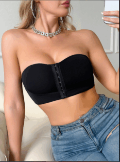 Double Front Clasp Pushup Padded Bra