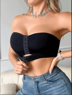 Double Front Clasp Pushup Padded Bra