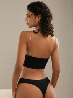 Women's Seamless Solid Color Front Buckle Bralette