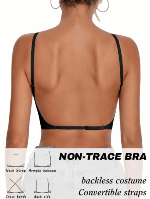 Women's 1 Piece Seamless Backless Bra With Backless Design