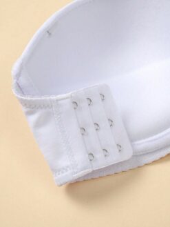 Women's Solid Color Strapless Bra With Underwire