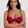 Women's Pearl Chain Decorated Bra Bridallingerie