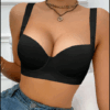 Black Comfortable Lingerie Bra Women's Anti Sagging Lingerie Bra