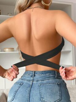 NudeFit Women's Solid Color Wireless Bandeau Bra