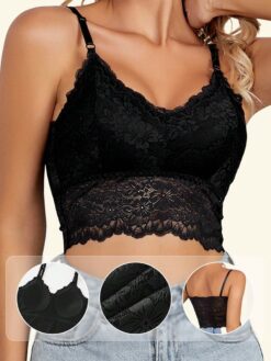Women's Bra Tops Removable Pads Wireless Bras