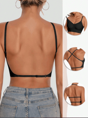 Women's 1 Piece Seamless Backless Bra With Backless Design