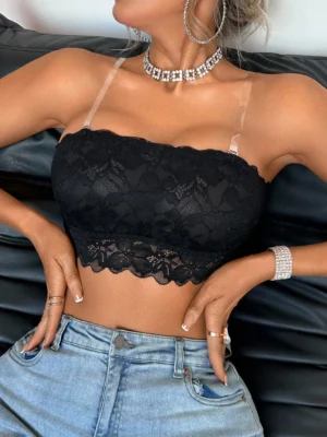 1pc Women Lace Wireless Bralette