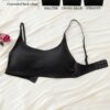Black No Show T-Shirt Bra Wire-Free & Concealed Clasp