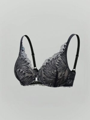 Sexy Lace Padded Front Closure Underwire Push Up Bra