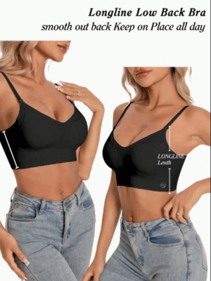 2pcs Women's Seamless Backless Bra Underwear