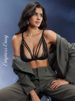 Empress Envy Women Front Closure Lace Cut Out Sexy Lingerie Bra