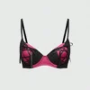 ROMWE J-Fashion Y2K Contrast Color Strap Underwire Bra