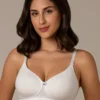 All Day Smooth Comfort Padded & Non-wired Bra - White