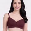 Chocolate Solid Cotton Everyday Padded Bra
