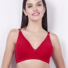Fiery Red Non Padded Everyday Plunge Bra