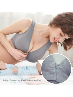 Full Coverage Removable Padding Front Open Maternity Bra