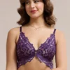 Lace Padded Non-Wired Demi Bra
