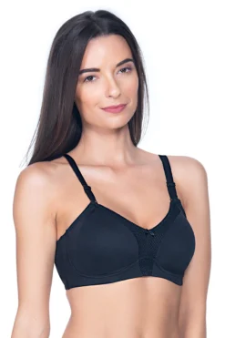 Non-Padded Non-Wired Bra - Black