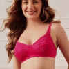 Non-Wired Full Cup Bra in Hot Pink - Cotton