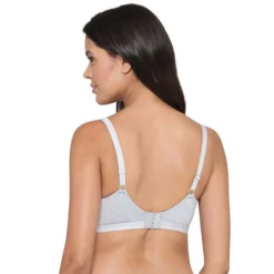 Non-Wired Full Cup Everyday Wear T-shirt Bra - Grey
