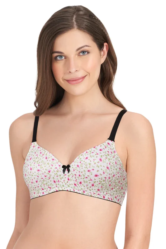 Padded Non-wired T-shirt Bra - Camelia Rose Pr