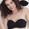 Padded Underwired Full Coverage Multiway Strapless T-Shirt Bra in Black - Cotton