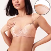 Underwired Full Coverage Strapless Bra in Nude - Lace