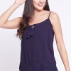 Chic Basic Cami Top in Navy - Crepe