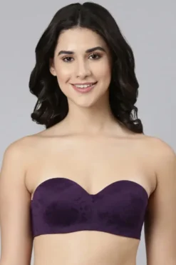 Full Figure Strapless Multi-Way Bra - Purple